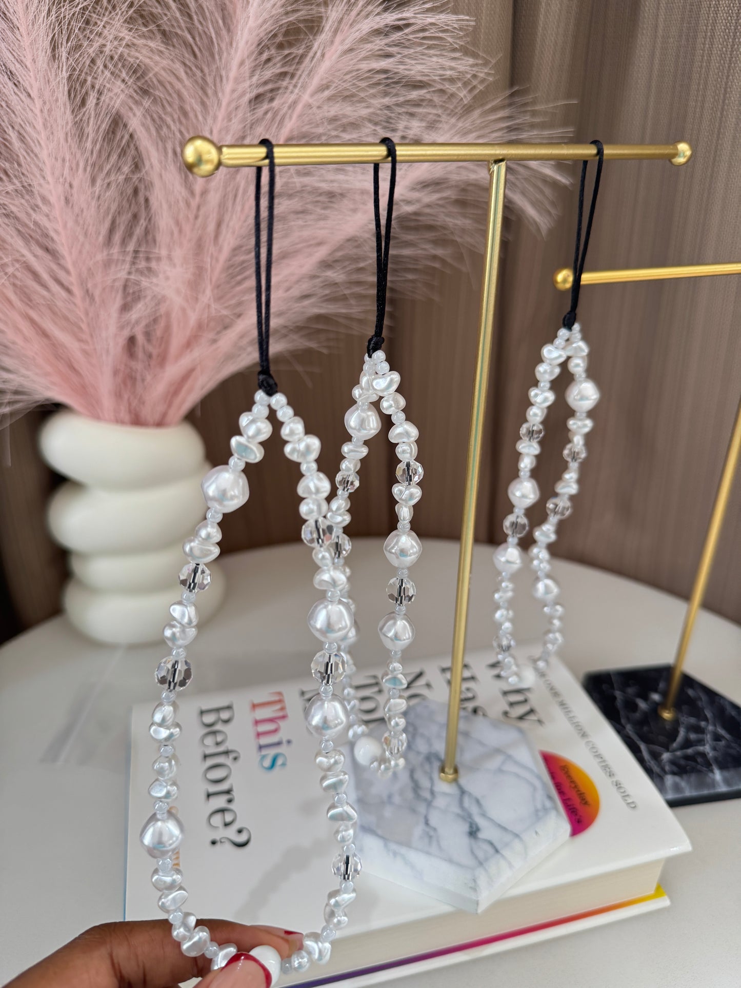 Fresh Water Pearl Phone Lanyard