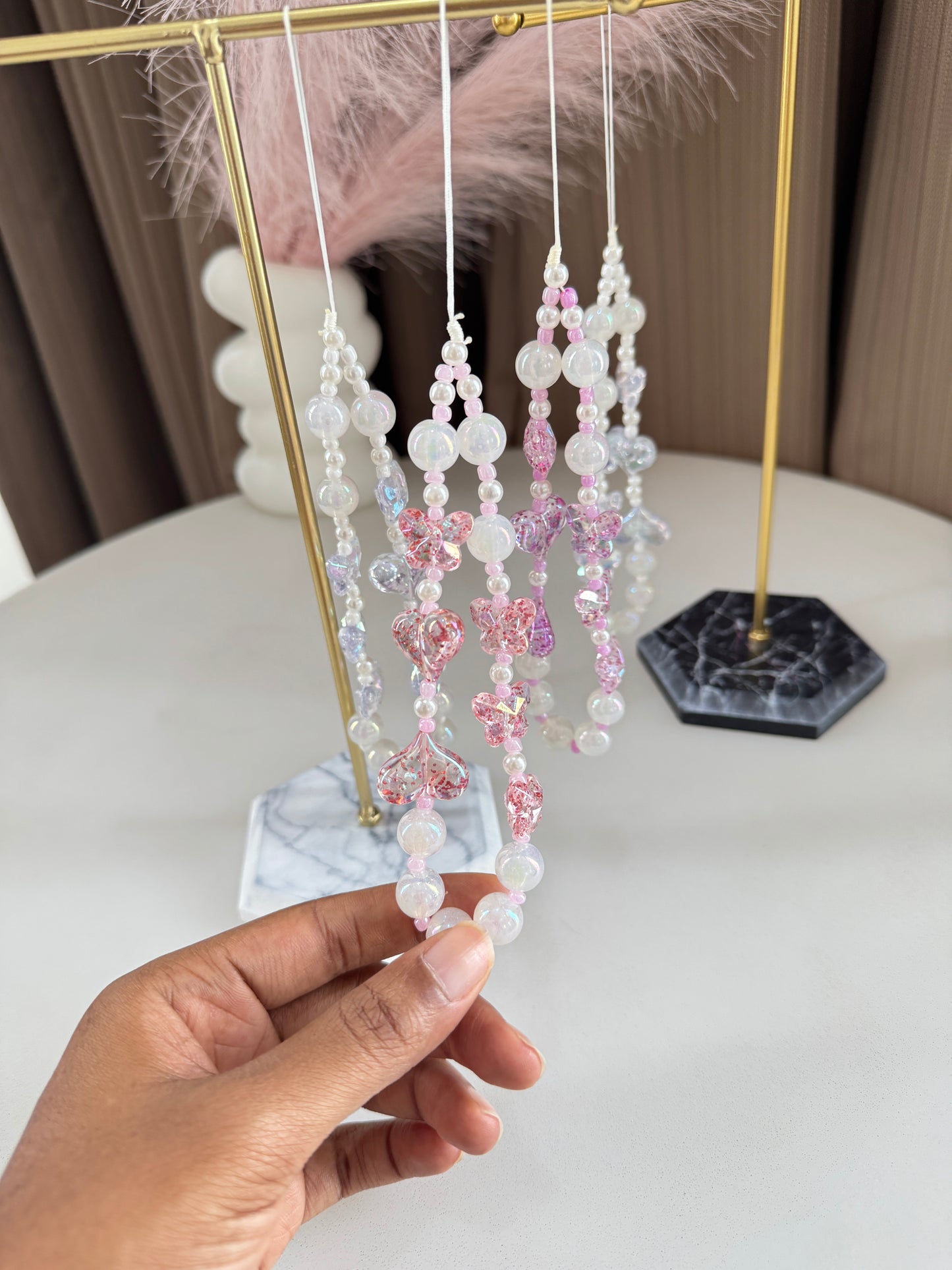 Heart and Butterfly Phone Lanyard