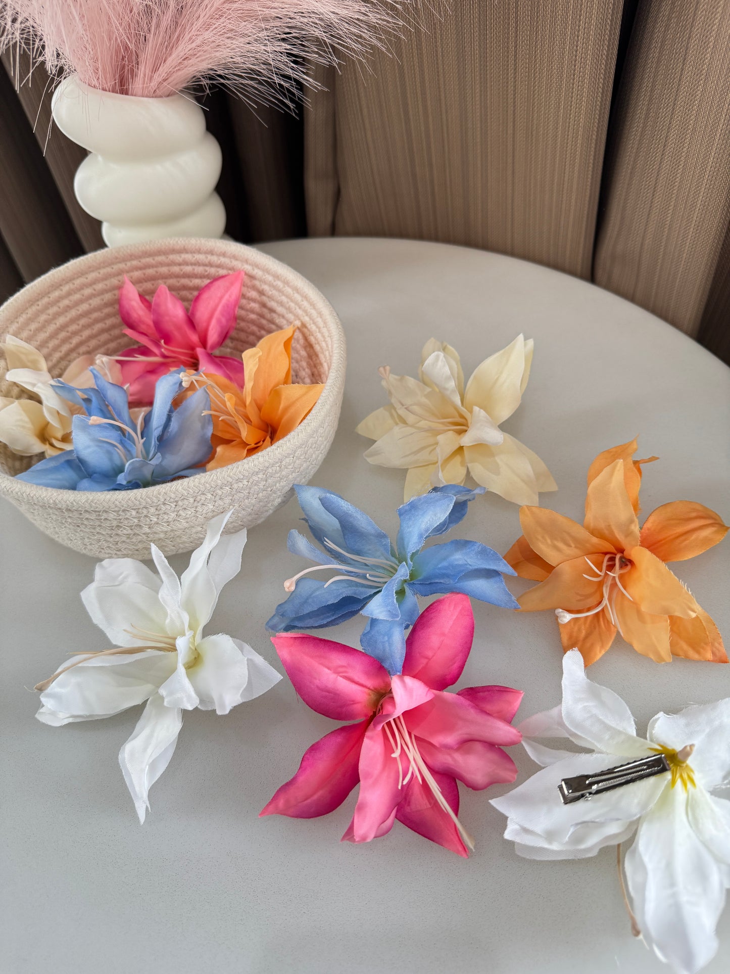 Lily Floral Hair Clips