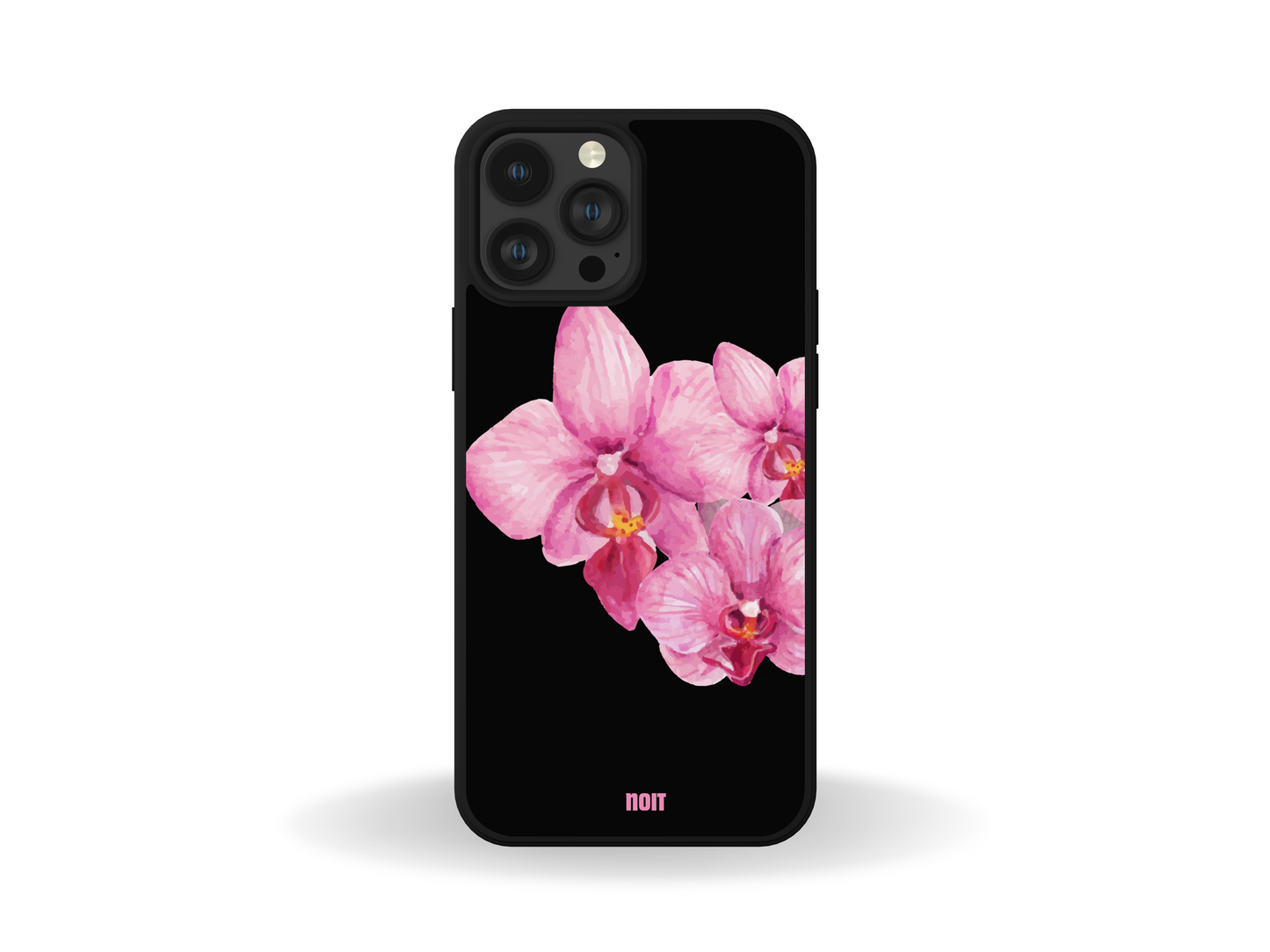Orchid Phone Case Black