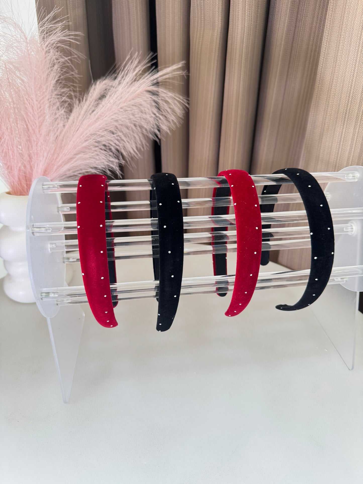Velvet Rhinestone Headband