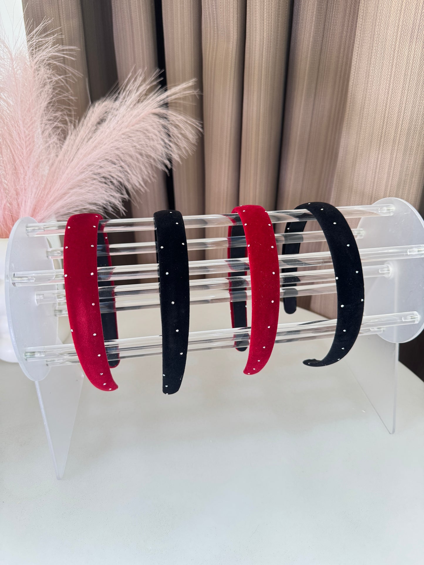 Velvet Rhinestone Headband