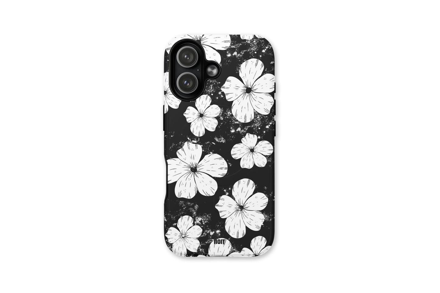 Noir Bloom Phone Case Black