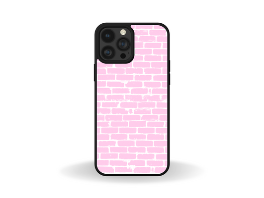 Pink and White Brick Phone Case