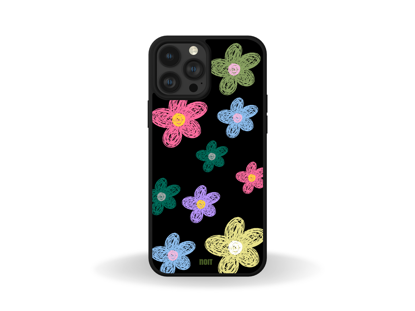 Multi-color Scribble Flower Phone Case