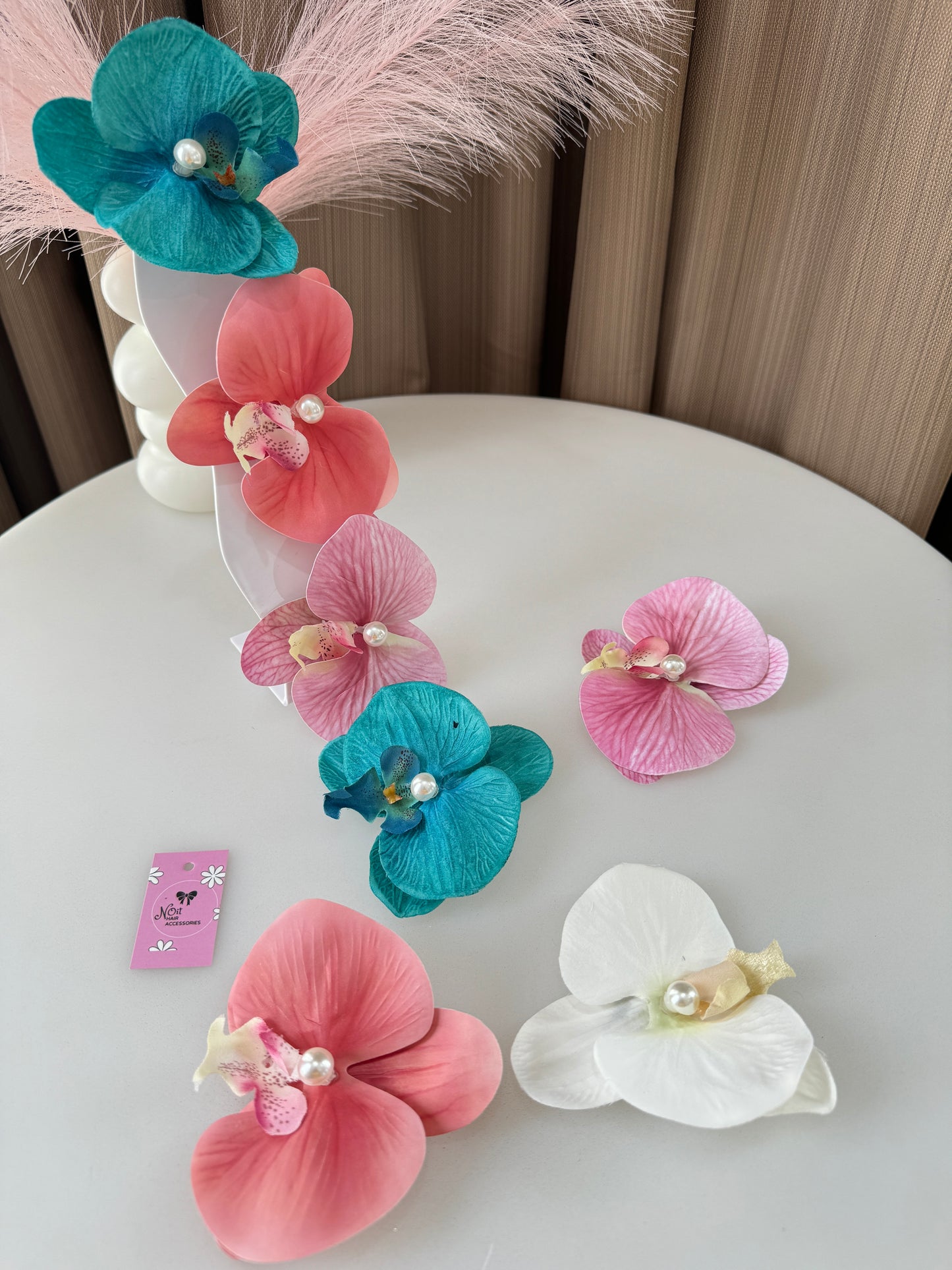 Orchid Hair Clips