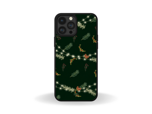 Merry Glow Phone Case Green