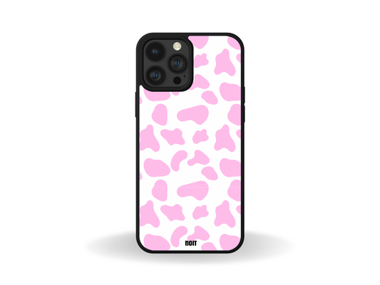 Cow Print Phone Case Pink