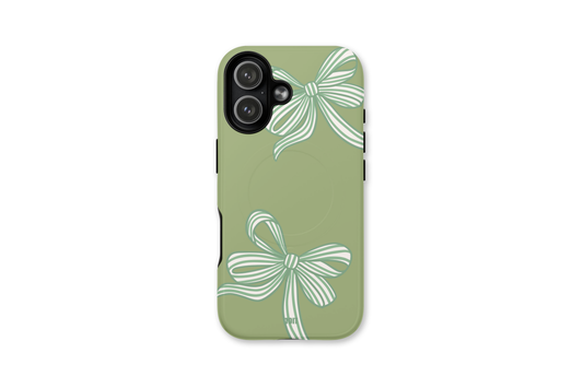 Sage Ribbon Phone Case