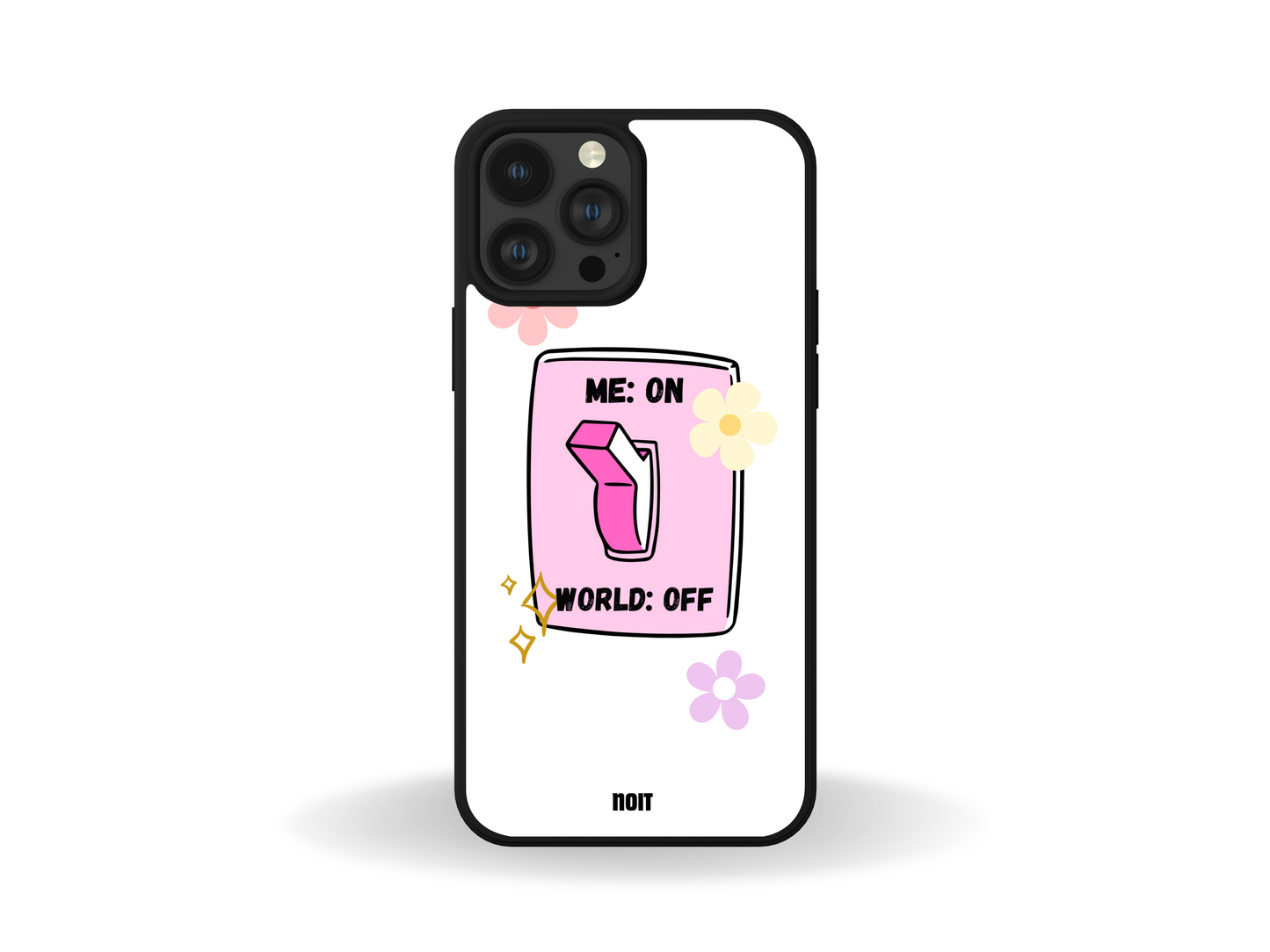 Me: On World: Off Phone Case