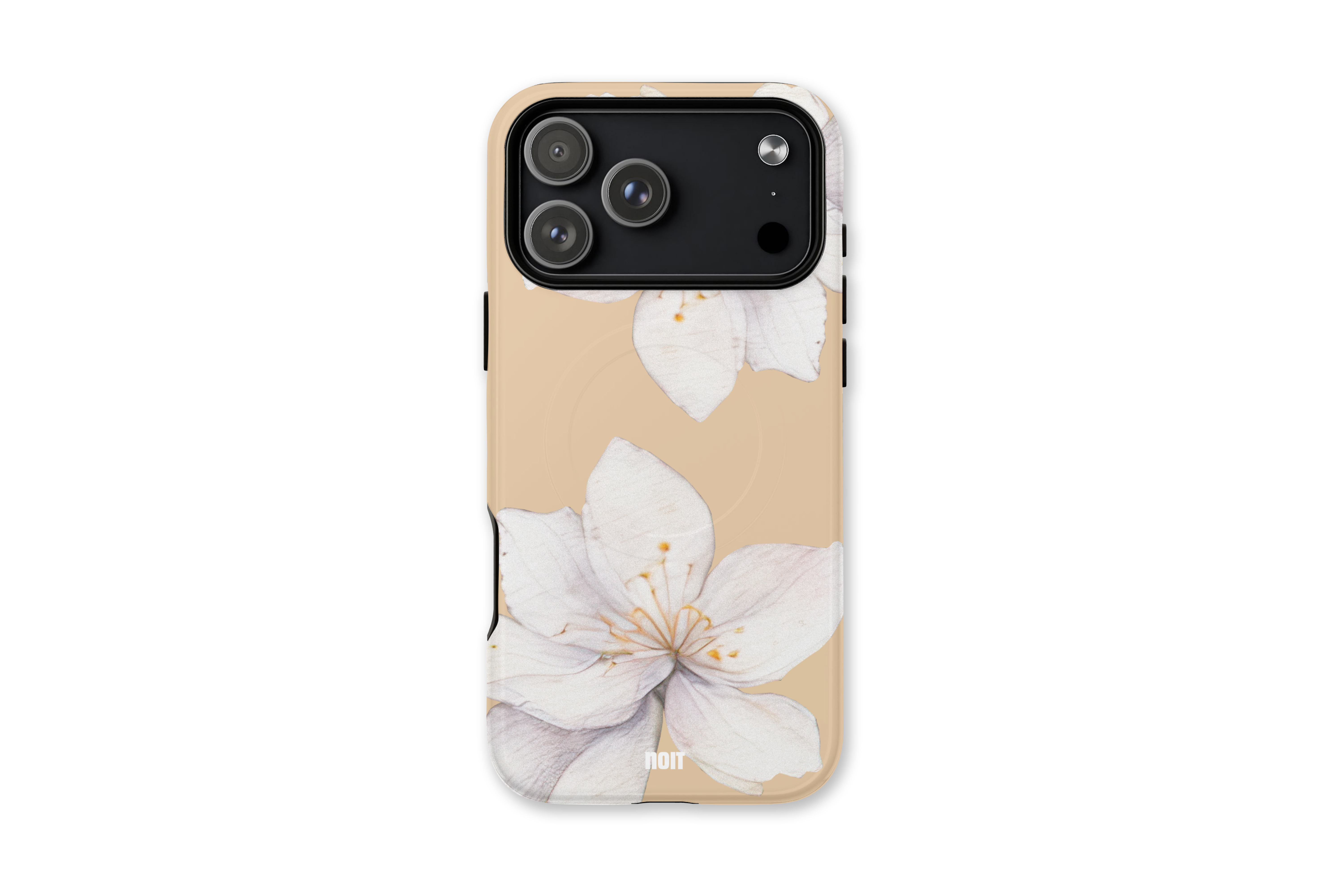 Beige Flora Phone Case