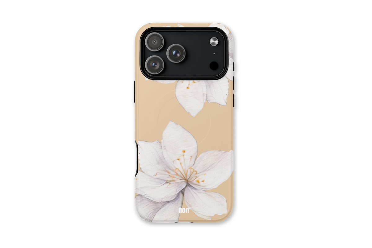 Beige Flora Phone Case