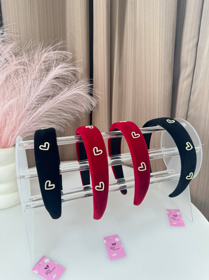 Velvet Heart Headbands