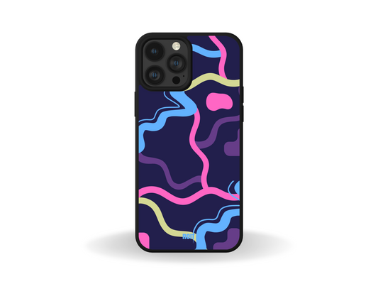 Colorful Wavy Lines Phone Case