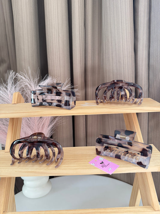 Ash Marble Hair Claw 11cm
