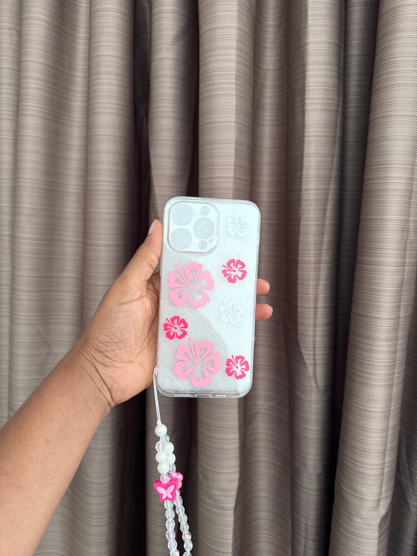 Hibiscus Clear Phone Case