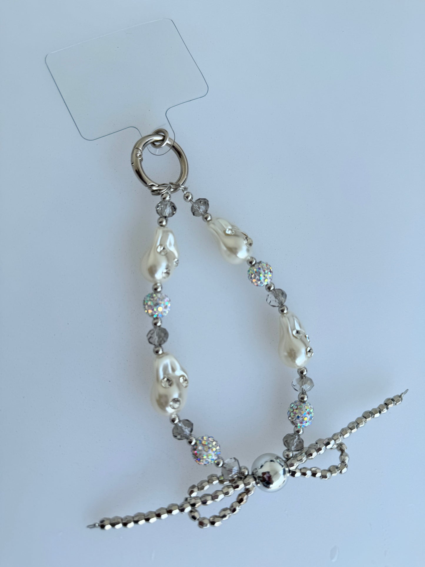 Rhinestone Bow Phone Lanyard