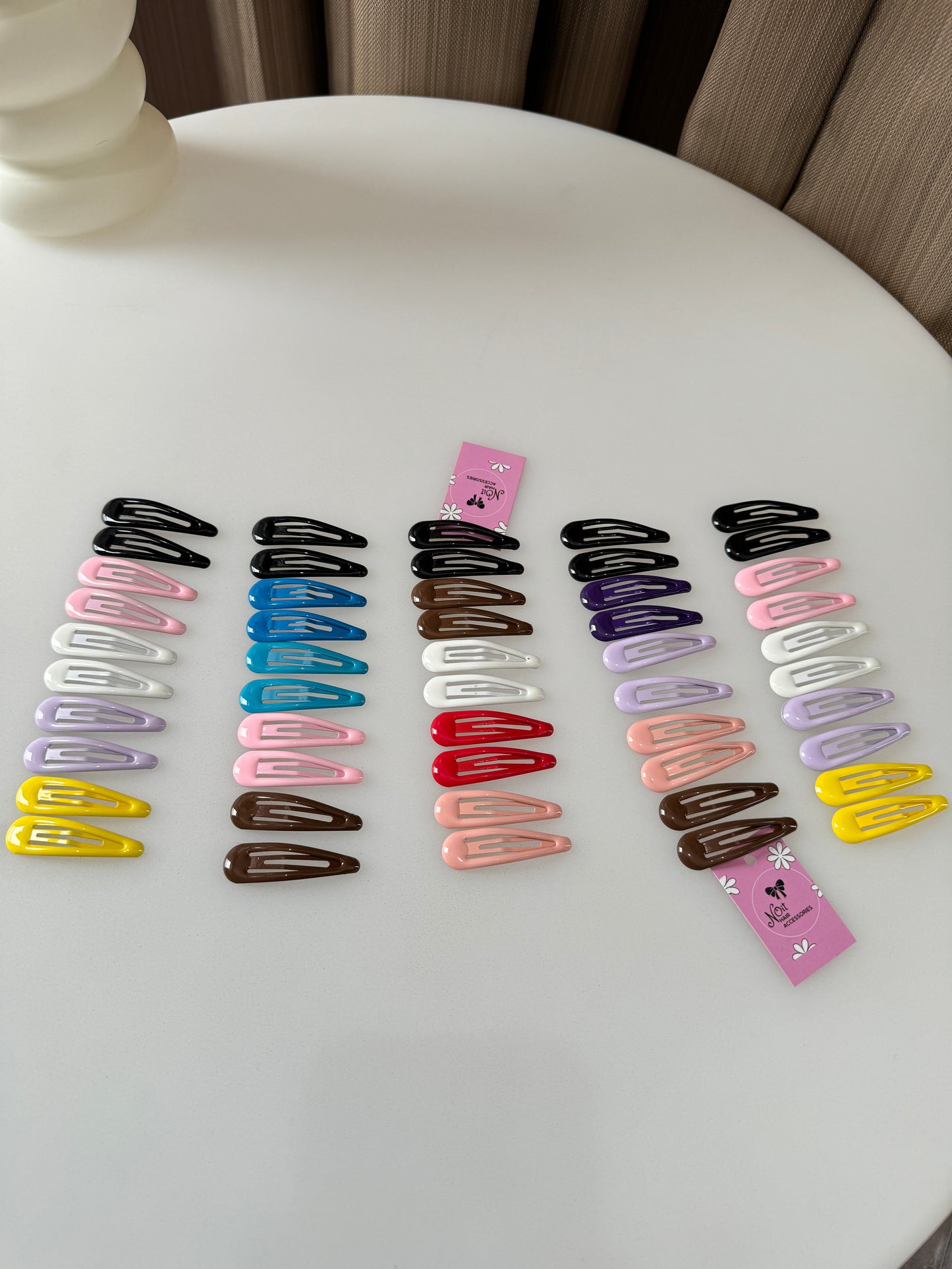 Snap Hair Clips Set of 10