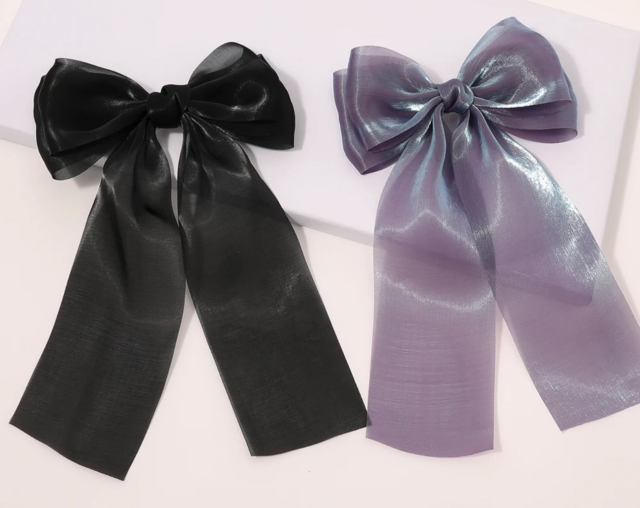 Silky Large Bow Hair Clip