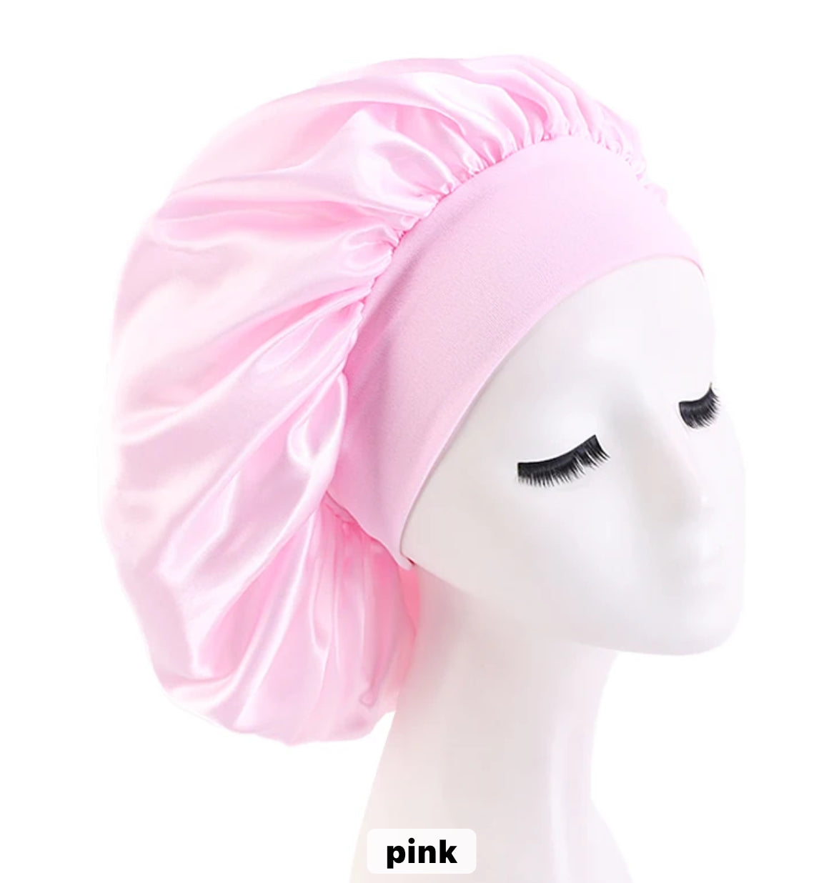 Regular Size Silk Hair Bonnet Pink