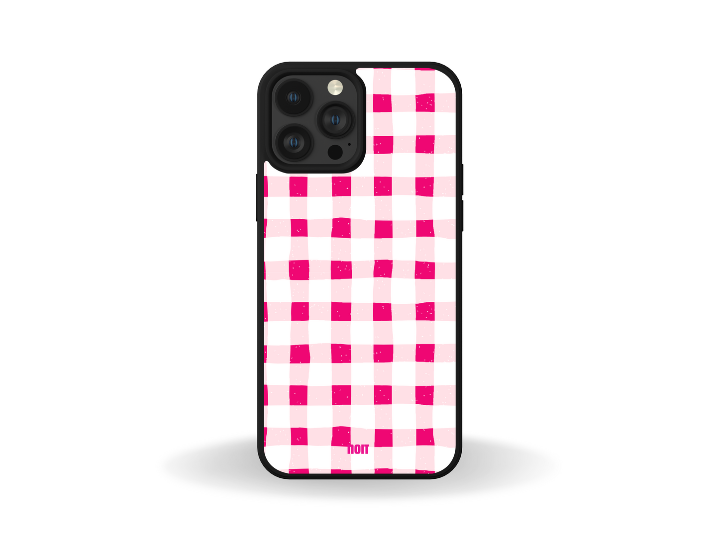 Pink Checkered Phone Case