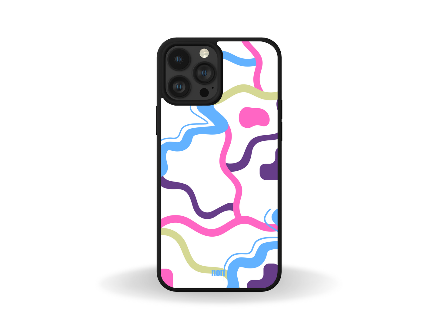 Colorful Wavy Lines Phone Case