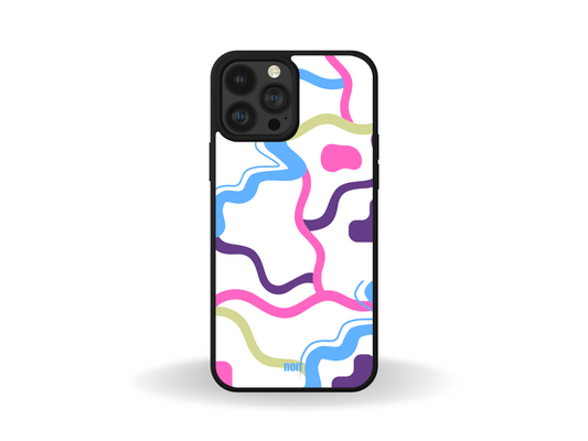 Colorful Wavy Lines Phone Case