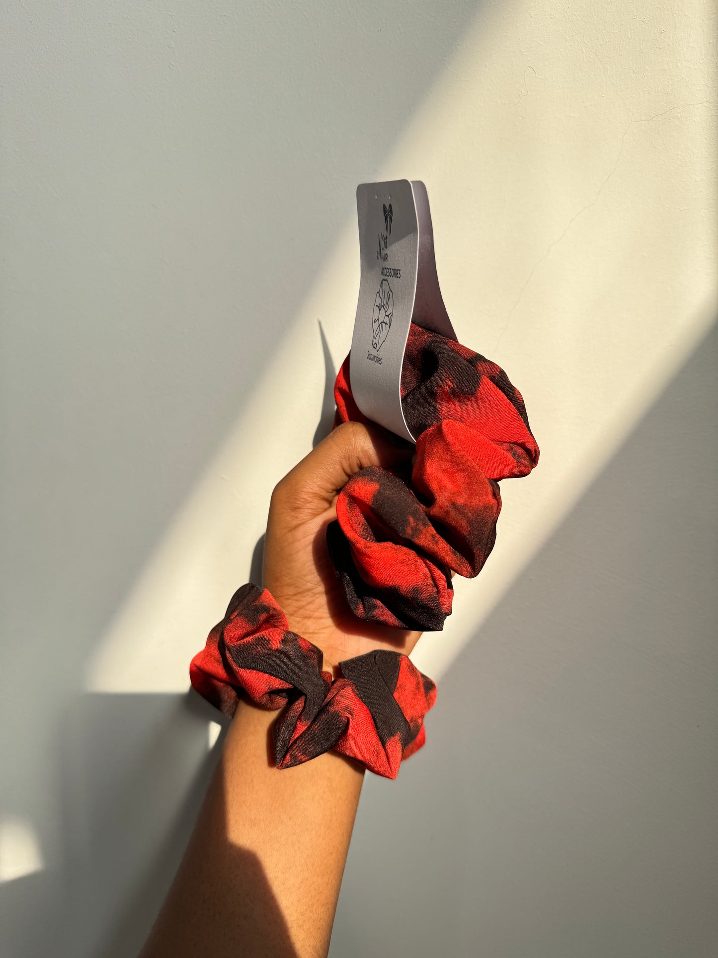 NOIT Adrie Print Scrunchies Red