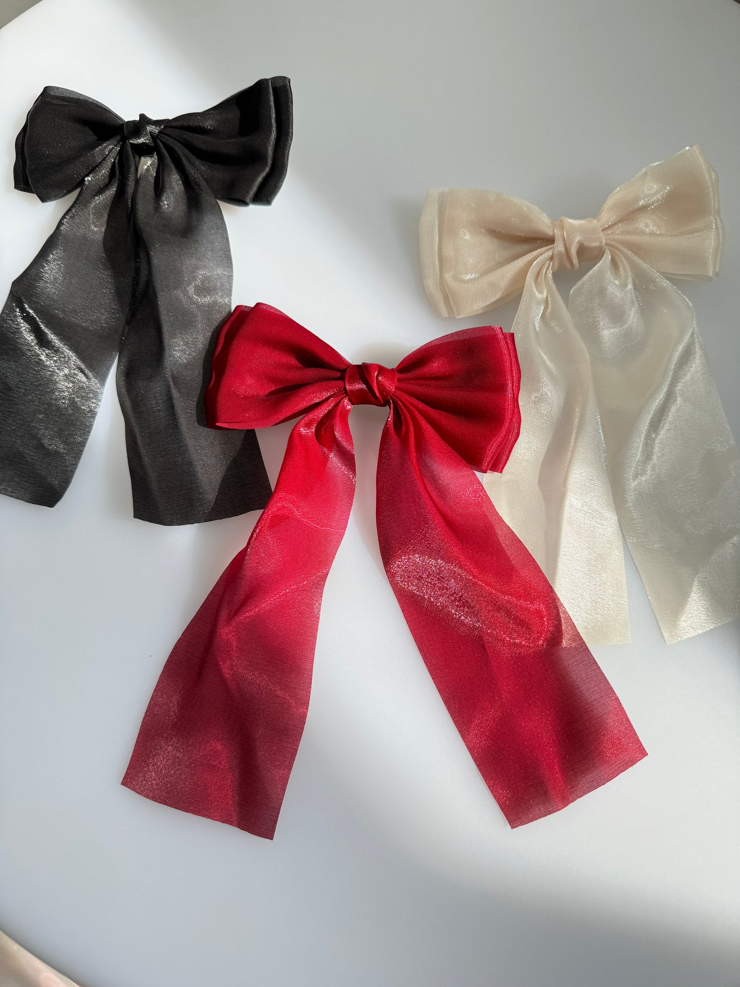 Silky Large Bow Hair Clip