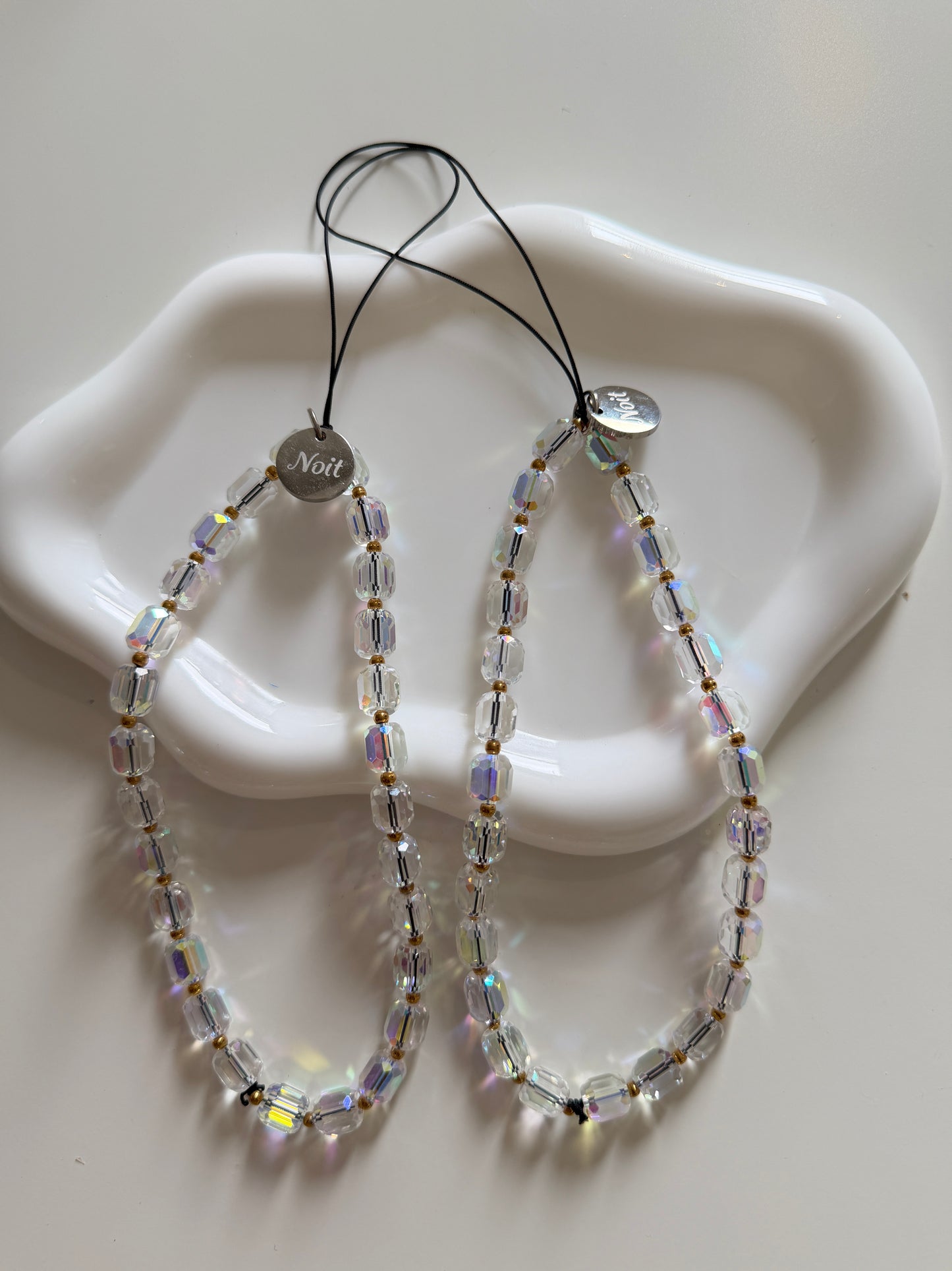 Aurora Crystal Bead Lanyard