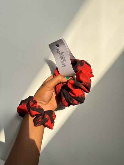 NOIT Adrie Print Scrunchies Red