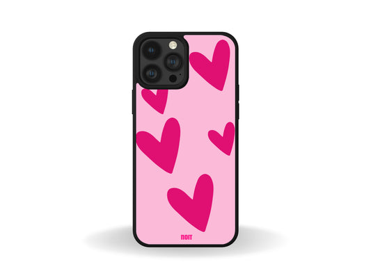 Hot pink Heart Phone Case
