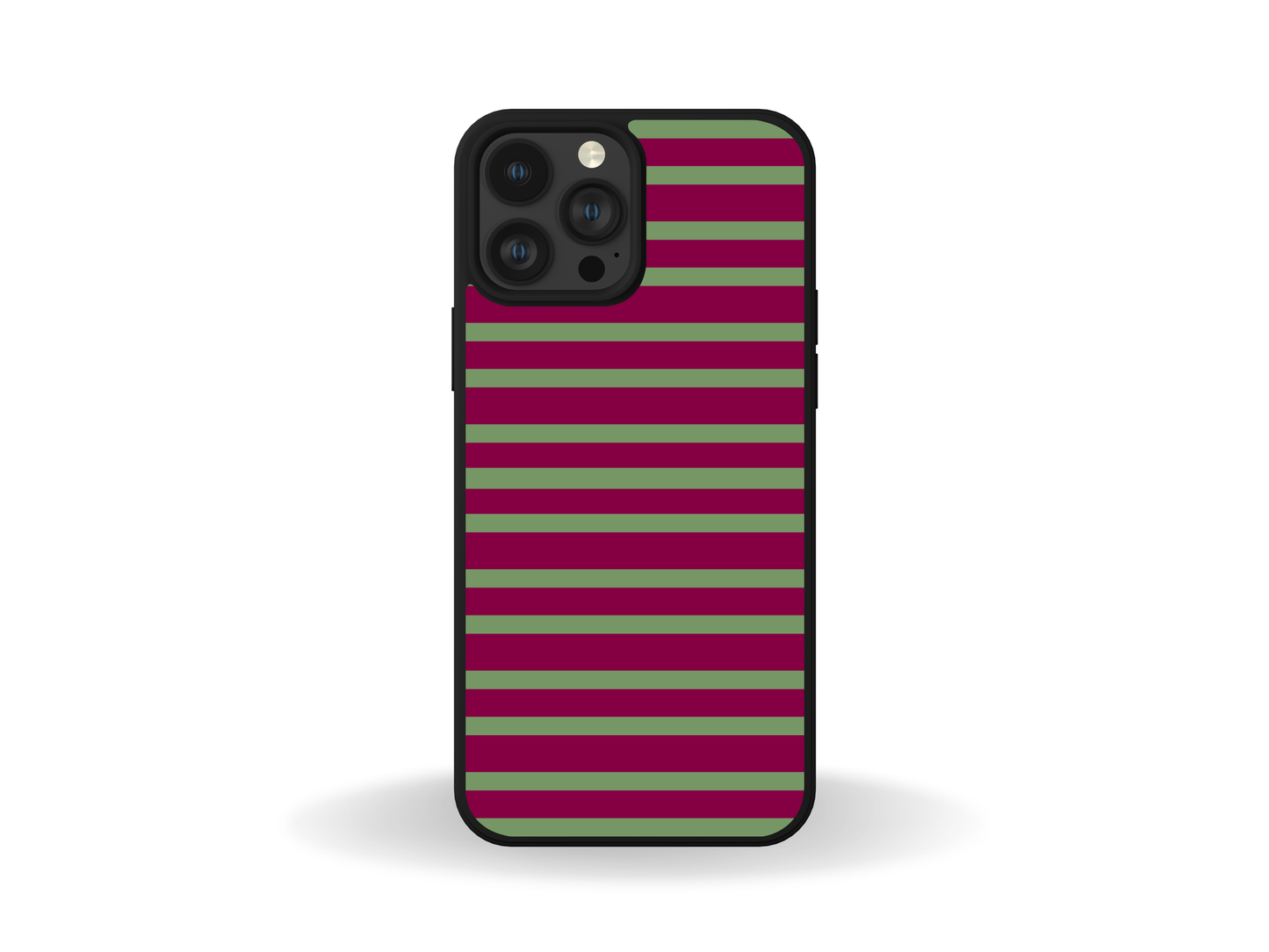 Raspberry Stripe Phone Case