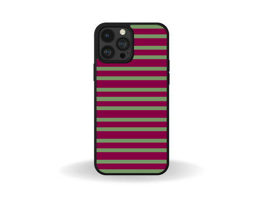 Raspberry Stripe Phone Case