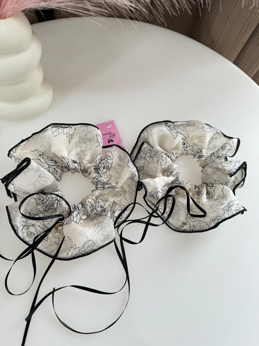 Mesh Rose Scrunchies XL