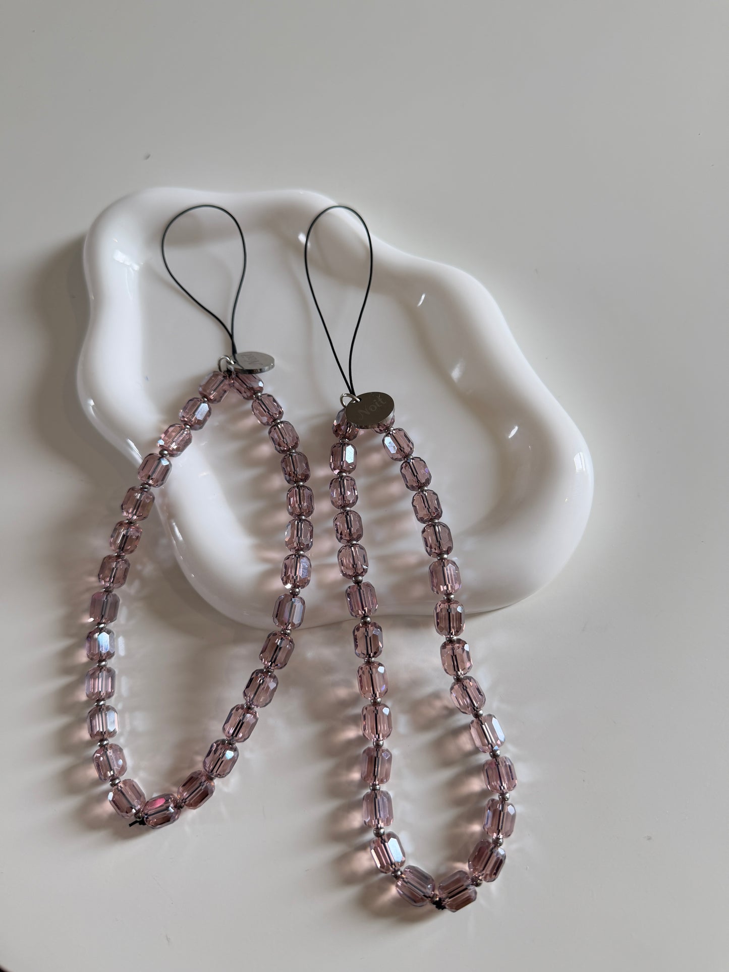 Amethyst Crystal Beads Lanyard