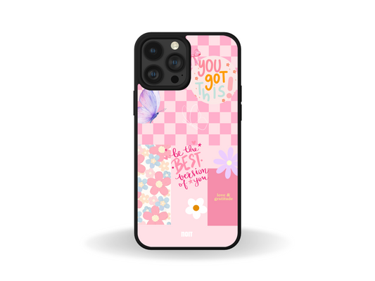 Pink checkered Phone Case