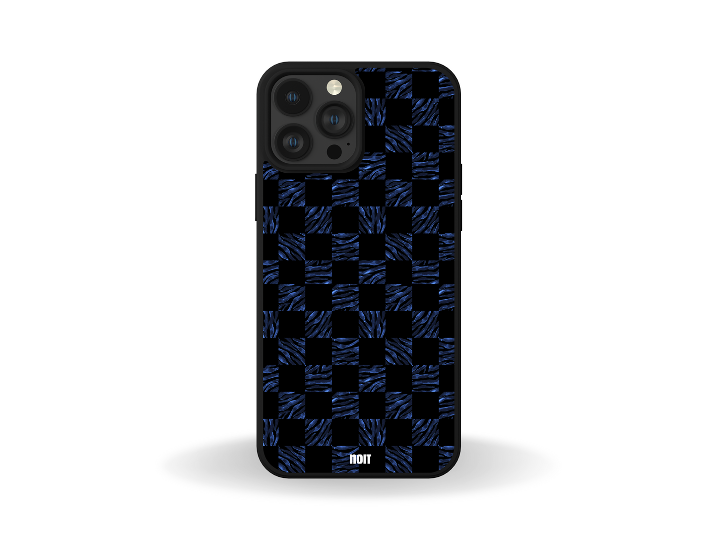 Checkered Leopard Print Phone Case