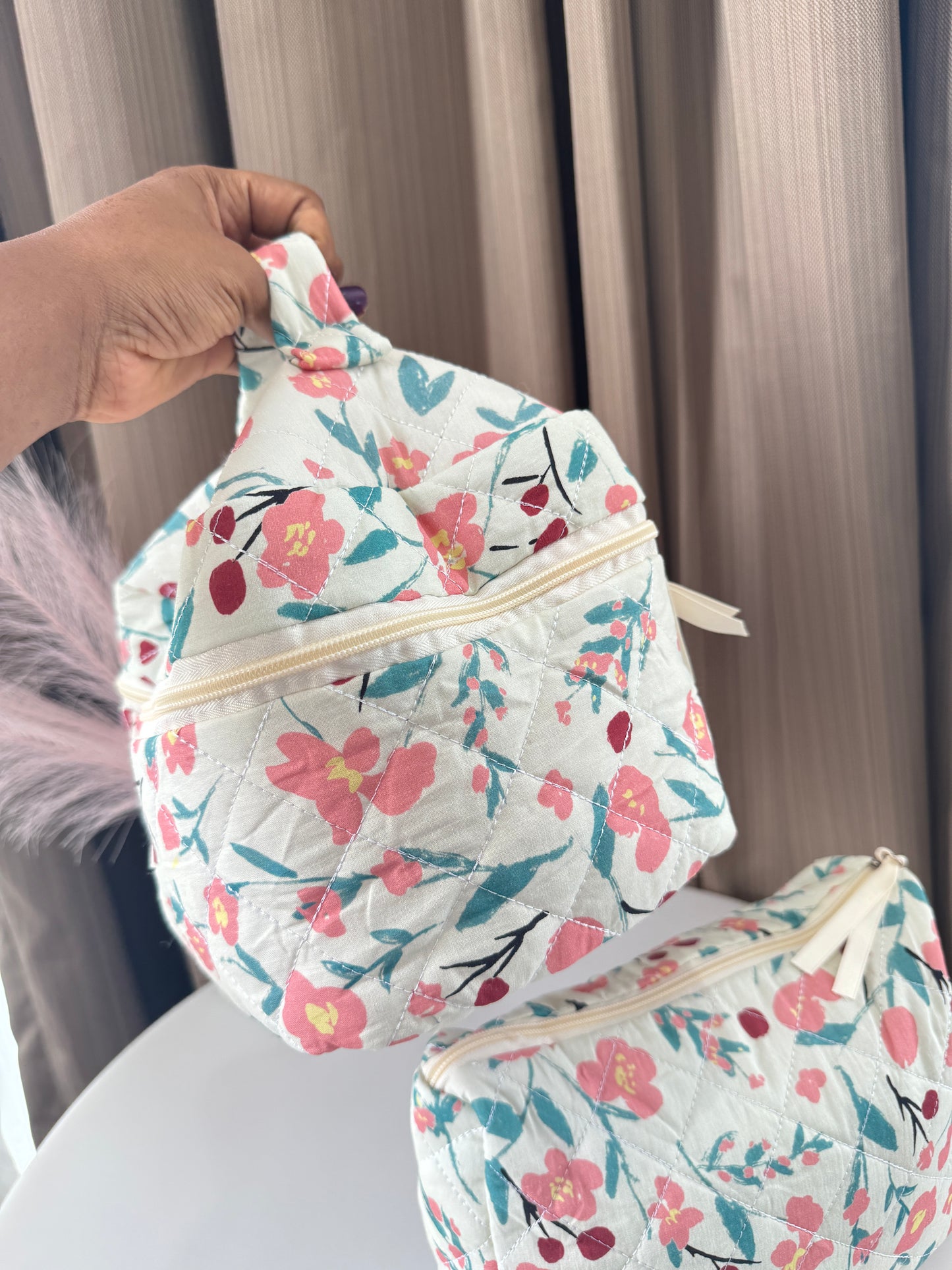 Floral Heaven  Storage Bag 25cm by 17cm by 17cm WITH HANDLE