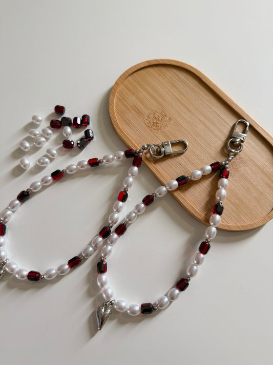 Rouge Pearl Lanyard